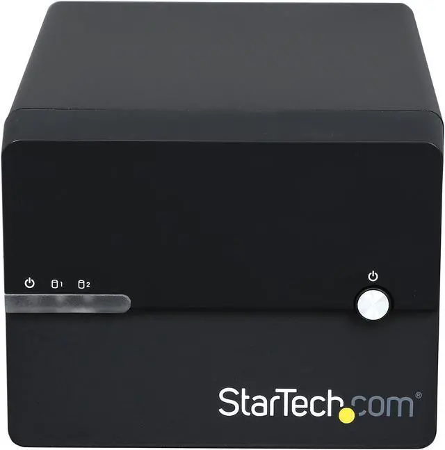 Alt view image 2 of 6 - StarTech.com S3520BU33ER 3.5" Black SATA III 2-Bay RAID Enclosure with UASP