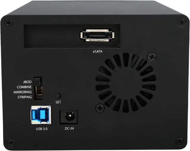 Alt view image 4 of 6 - StarTech.com S3520BU33ER 3.5" Black SATA III 2-Bay RAID Enclosure with UASP