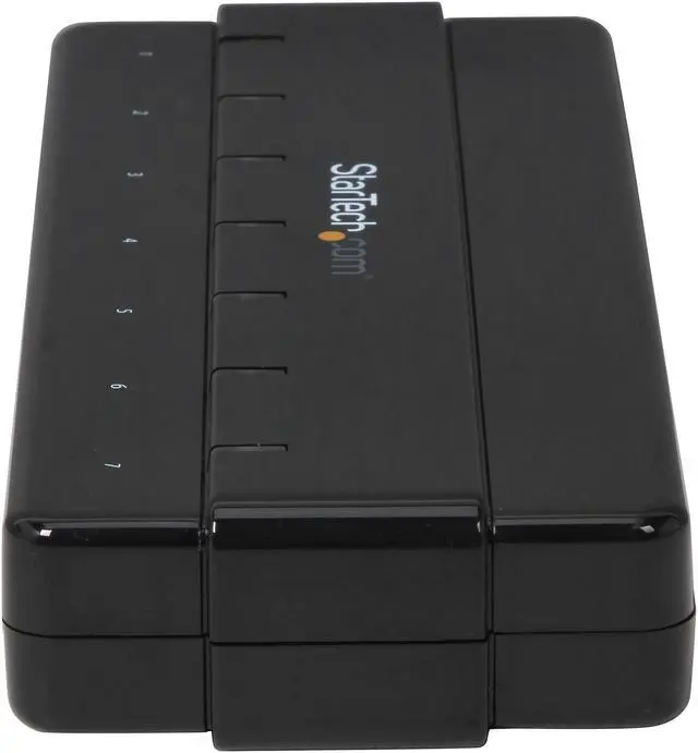 Alt view image 4 of 5 - StarTech.com ST7300USB3B 7 Port USB 3.0 Hub - 7 x SuperSpeed USB 3.0 - with Power Adapter - USB 3 Hub - USB Splitter - Powered USB 3.0 Hub - USB Extender