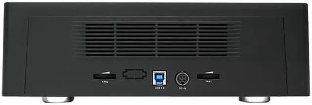 Alt view image 3 of 3 - StarTech.com USB 3.0 to 4-Bay SATA 6Gbps Hard Drive Docking Station w/ UASP & Dual Fans - 2.5/3.5in SSD / HDD Dock