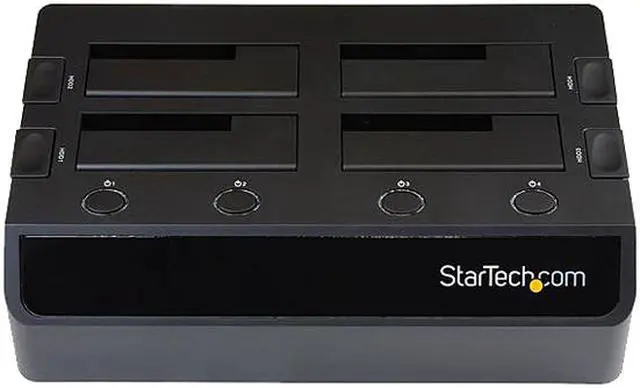 Alt view image 2 of 3 - StarTech.com USB 3.0 to 4-Bay SATA 6Gbps Hard Drive Docking Station w/ UASP & Dual Fans - 2.5/3.5in SSD / HDD Dock
