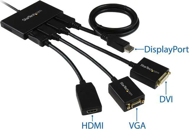 Alt view image 6 of 9 - StarTech.com MSTDP124DP MST hub - DisplayPort to 4x DisplayPort