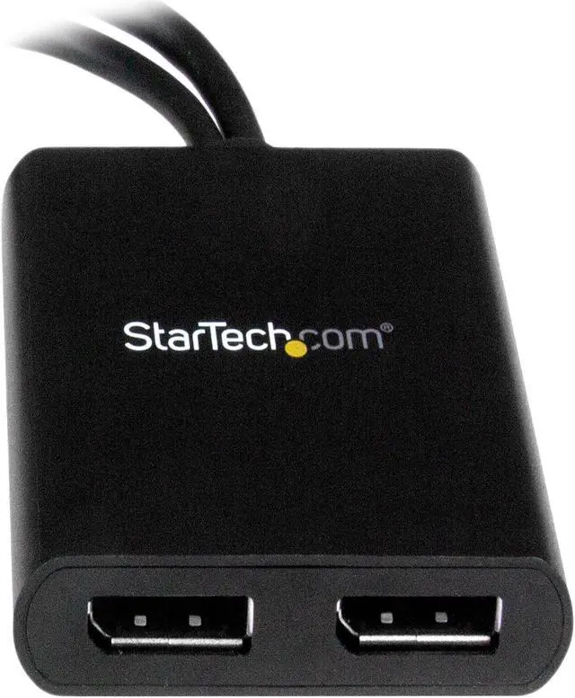 Alt view image 3 of 11 - StarTech.com MSTMDP122DP Mini DisplayPort to DisplayPort Multi Monitor Splitter - 2-Port MST Hub - mDP 1.2 to 2x DP MST Hub