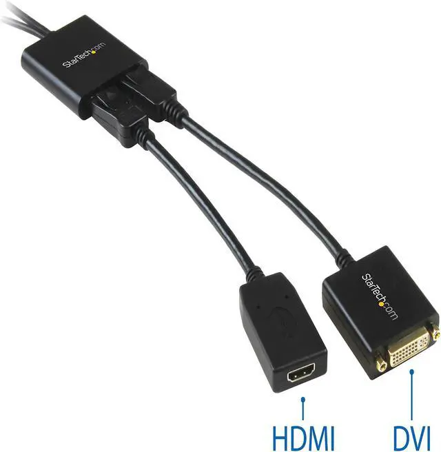 Alt view image 9 of 11 - StarTech.com MSTMDP122DP Mini DisplayPort to DisplayPort Multi Monitor Splitter - 2-Port MST Hub - mDP 1.2 to 2x DP MST Hub
