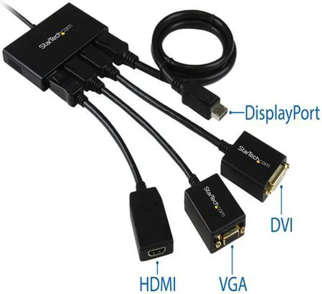 Alt view image 7 of 10 - StarTech.com MSTMDP124DP MST Hub - Mini DisplayPort to 4x DisplayPort - Multi Stream Transport Hub - MDP 1.2