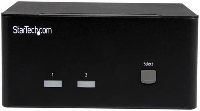 Alt view image 2 of 4 - StarTech.com 2-port KVM Switch with Dual VGA and 2-port USB Hub - USB 2.0