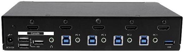 StarTech.com 4 Port HDMI KVM Switch With Built-in USB 3.0 Hub - 1080p -  SV431HDU3A2 - KVM Modules 