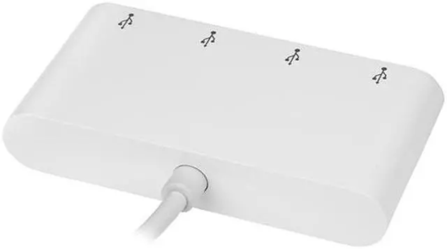 Alt view image 2 of 2 - StarTech HB30C4ABW 4 Port USB C Hub - USB-C to 4 x USB-A - USB 3.0 Hub - USB C to USB Hub - White - USB Multiport Adapter - USB Type C Hub