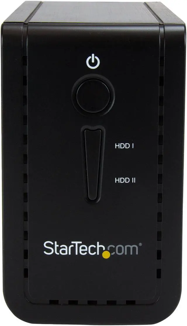 Alt view image 2 of 7 - StarTech S352BU313R 3.5" External Dual Hard Drive Enclosure - Raid - USB-C and USB-A - SATA 6Gbps - 2 Bay USB 3.1 SSD HDD Enclosure