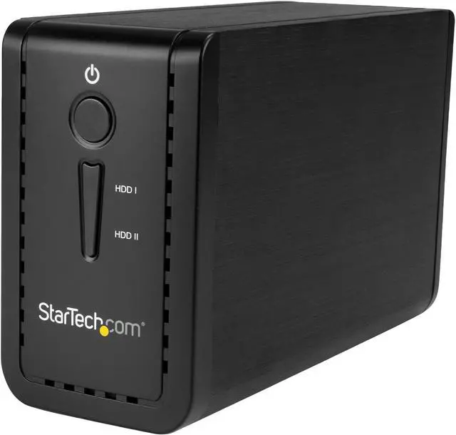 Main image of StarTech S352BU313R 3.5" External Dual Hard Drive Enclosure - Raid - USB-C and USB-A - SATA 6Gbps - 2 Bay USB 3.1 SSD HDD Enclosure
