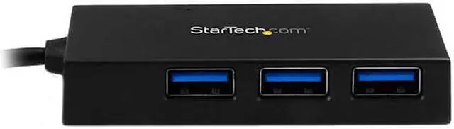 Alt view image 2 of 5 - StarTech HB30C4AFS 4 Port USB C Hub - C to 4 x A - USB 3.0 Hub - 4 Port USB Hub with Power Adapter - USB C to USB Adapter - USB Multiport Hub