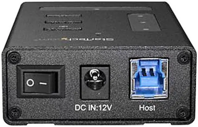 Alt view image 3 of 3 - StarTech HB30A3A1CST 4 Port USB Hub - USB A to 1 x USB C and 3 x USB A - Mountable - Industrial - Powered USB Hub - USB Port Expander - USB 3.0 Hub