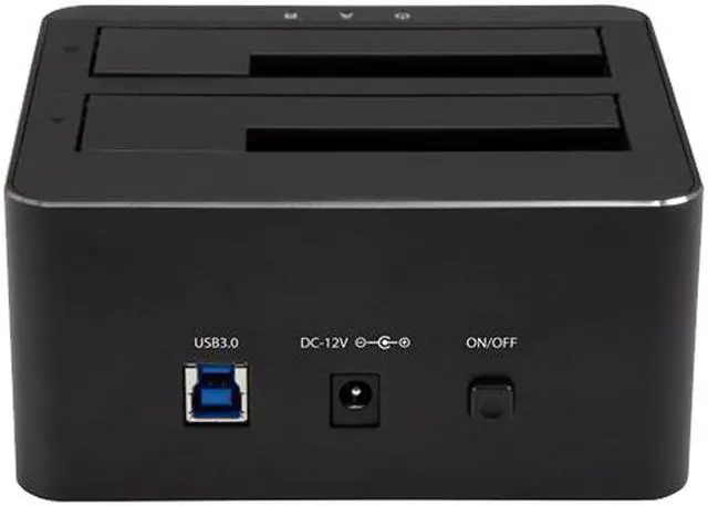 Alt view image 2 of 2 - StarTech.com Dual Bay SATA HDD Docking Station for 2 x 2.5/3.5" SATA SSDs/HDDs - USB 3.0 - SATA Hard Drive Docking Station