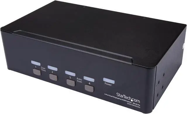 Main image of StarTech.com SV431DPDDUA2 DisplayPort KVM - 4 port - 4K 60Hz - Dual Monitor KVM - DisplayPort Switch - KVM DisplayPort - Desktop KVM Switch