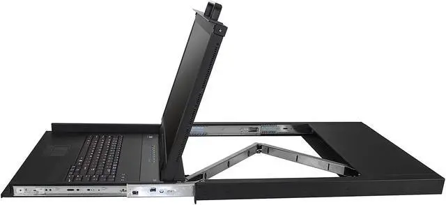 Alt view image 4 of 9 - StarTech.com RKCONS1908K Rackmount KVM Console - 1U - 19in - 8 Port KVM - VGA KVM - Rack Mount Monitor - Rackmount LCD Monitor - Rackmount Console