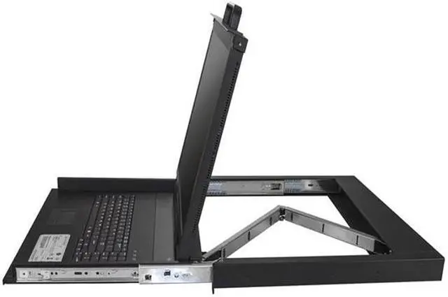 Alt view image 4 of 6 - StarTech.com RKCONS1901 Rackmount KVM Console - 1U - 19in Display - Single Port KVM - Rack Mount Monitor - Rackmount LCD Monitor - Rackmount Console