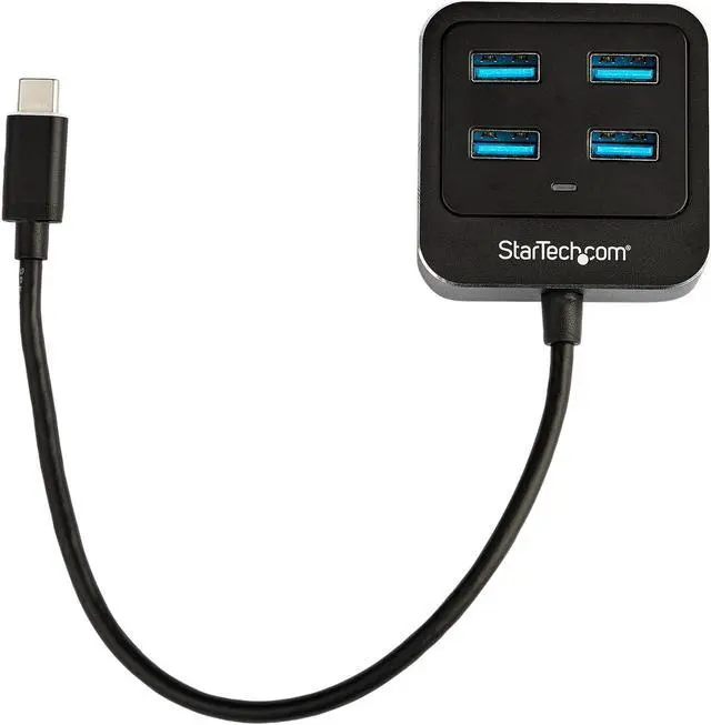 Alt view image 2 of 5 - StarTech.com HB31C4AB 4-Port USB-C Hub - USB C to USB 3.1 Gen 2 Hub - 10Gbps - Bus Powered - USB Type C Hub with 4x USB-A Ports