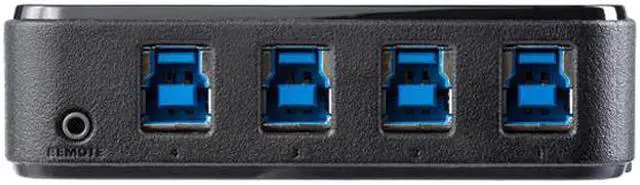 Alt view image 4 of 6 - StarTech HBS304A24A USB 3.0 Peripheral Sharing Switch - 4 USB 3.0 x 4 Computers - Mac / Windows / Linux - USB A/B Switch -  USB Switch