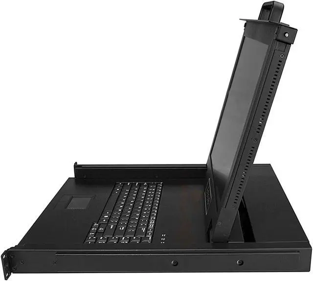 Alt view image 3 of 10 - StarTech.com RKCONS1701 Single Port Rackmount KVM Console - 17 Inch Display - 1U VGA KVM Console