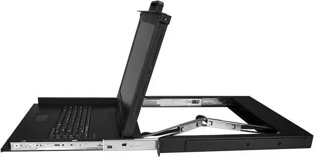 Alt view image 4 of 10 - StarTech.com RKCONS1701 Single Port Rackmount KVM Console - 17 Inch Display - 1U VGA KVM Console