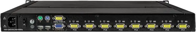 Alt view image 6 of 10 - StarTech.com RKCONS1708K 8 Port Rackmount KVM Console - 17 Inch Display - 1U VGA KVM Console