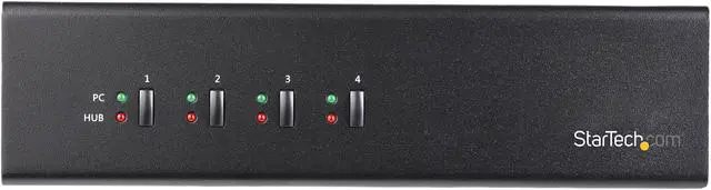 Alt view image 3 of 5 - StarTech.com SV431DL2DU3A 4-Port Dual Monitor Dual-Link DVI KVM Switch - 4K 60Hz - TAA Compliant KVM Switch