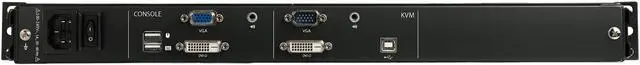 Alt view image 5 of 5 - StarTech.com RKCOND17HD 17" HD Rackmount KVM Console - Dual Rail - Cables and Mounting Brackets Included - DVI and VGA - Rackmount LCD Monitor