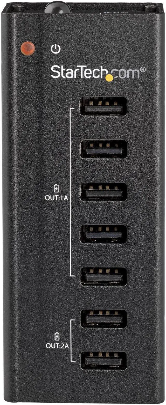 Alt view image 2 of 3 - StarTech.com ST7C51224 7 Port USB Charging Station with 5x 1A Ports and 2x 2A Ports - Standalone USB Charging Strip for Multiple Devices