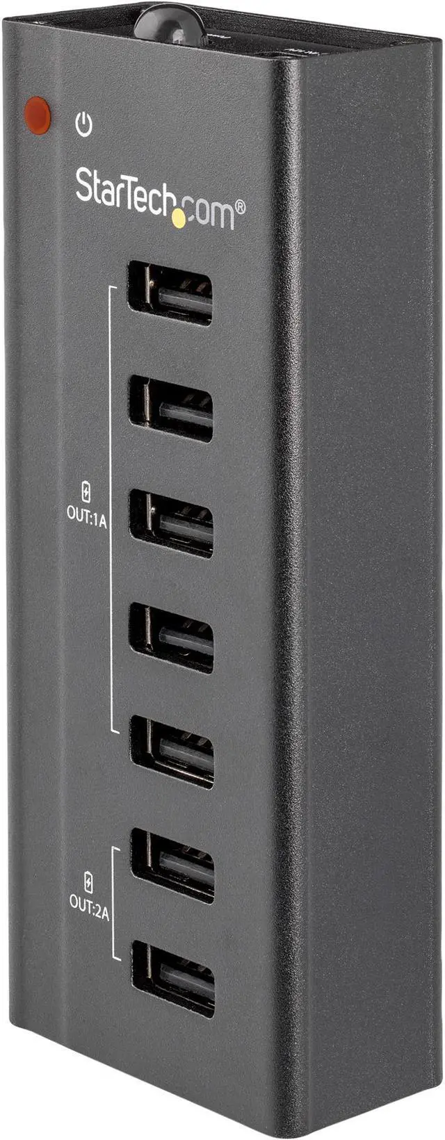 Main image of StarTech.com ST7C51224 7 Port USB Charging Station with 5x 1A Ports and 2x 2A Ports - Standalone USB Charging Strip for Multiple Devices