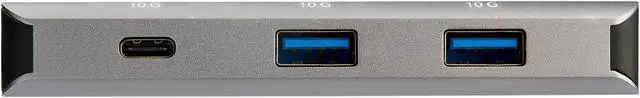 Alt view image 2 of 4 - StarTech.com HB31C2A1CGB 3-Port USB-C Hub with LAN Port - 10Gbps - 2x USB-A & 1x USB-C (HB31C2A1CGB)