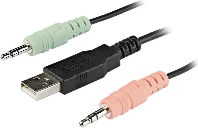 Alt view image 4 of 6 - StarTech.com SV211HDUA4K 2 Port HDMI KVM Switch with 4 Foot Built-In Cables - OS Independent - Support for 3.5mm Audio - USB 4K 60Hz (SV211HDUA4K)