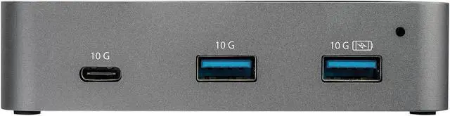 Alt view image 4 of 5 - StarTech.com HB31C2A1CGS 3-Port USB-C Hub - USB 3.1 Gen 2 (10Gbps) to 2x USB-A & 1x USB-C - Powered - Universal Power Adapter Included (HB31C2A1CGS)