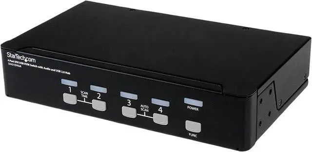 Main image of StarTech.com SV431DVIUAHR 4 Port High Resolution USB DVI Dual Link KVM Switch with Audio