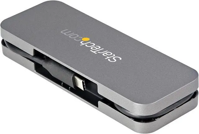Alt view image 4 of 6 - StarTech.com HB30CM3A1CB 4 Port USB C Hub - 3x USB-A/1x USB-C - 5Gbps USB 3.0 Type-C Hub (3.2/3.1 Gen 1) - Bus Powered - Portable USB-C to USB-A Adapter Hub - 11.2" (28.5cm) Cable w/Cable Management (HB30CM3A1CB)