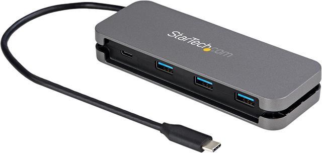 StarTech.com HB30CM3A1CB 4 Port USB Hub - 3x USB-C - 5Gbps 3.0 Type-C Hub (3.2/3.1 Gen 1) - Bus Powered - Portable USB-C to USB-A Adapter Hub - 11.2" (