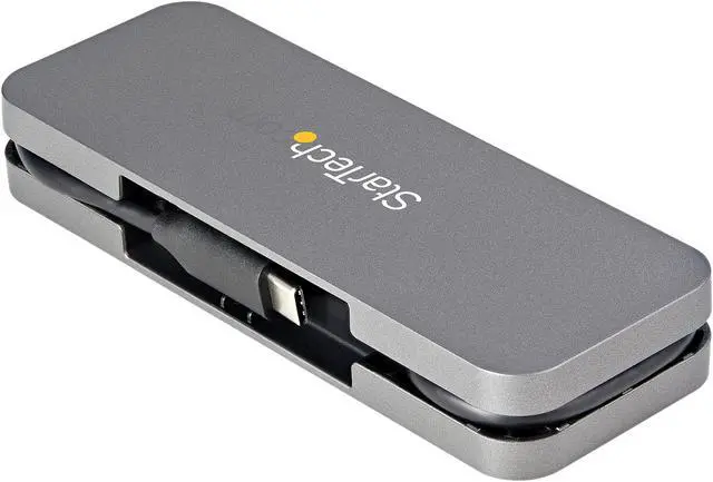 Alt view image 4 of 6 - StarTech.com HB30CM4AB 4 Port USB C Hub - 4x USB-A - 5Gbps USB 3.0 Type-C Hub (USB 3.2/3.1 Gen 1) - Bus Powered Portable USB-C to USB-A Adapter Laptop Hub - 11.2" (28.5cm) Cable w/ Cable Management (HB30CM4AB)