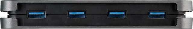 Alt view image 6 of 6 - StarTech.com HB30CM4AB 4 Port USB C Hub - 4x USB-A - 5Gbps USB 3.0 Type-C Hub (USB 3.2/3.1 Gen 1) - Bus Powered Portable USB-C to USB-A Adapter Laptop Hub - 11.2" (28.5cm) Cable w/ Cable Management (HB30CM4AB)