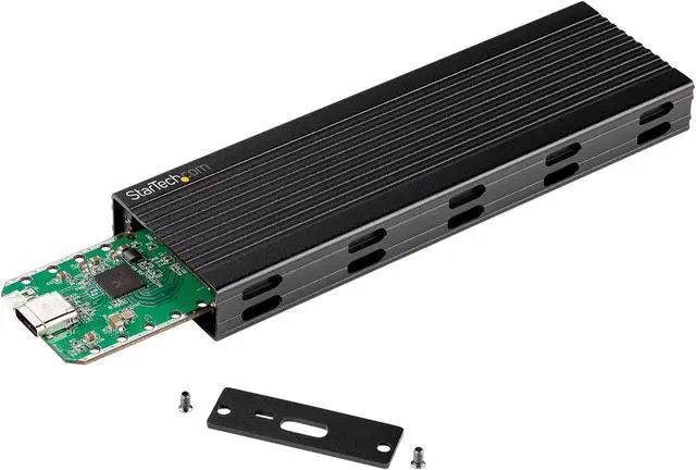 Alt view image 5 of 8 - USB-C 10Gbps to M.2 NVMe or M.2 SATA SSD Enclosure, External M.2 PCIe/SATA NGFF SSD Enclosure, Portable Aluminum Case, USB Type-C & USB-A Host Cables, For 2230/2242/2260/2280 - Works w/ Thunderbolt 3 (SM2E1BMU31C)