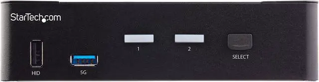 Alt view image 4 of 7 - 2 Port HDMI KVM Switch, Single Monitor 4K 60Hz Ultra HD HDR, Desktop HDMI 2.0 KVM Switch with 2 Port USB 3.0 Hub (5Gbps) & 4x USB 2.0 HID Ports, Audio, Hotkey Switching, TAA - KVM with Fast Switching