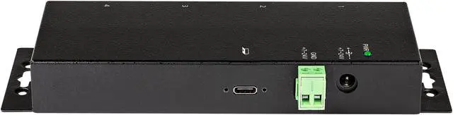 Alt view image 5 of 7 - 4 Port USB C Hub 10Gbps, Metal Industrial USB-C Hub, 2x USB-C & 2x USB-A, ESD Surge Protection, USB-C or USB-A Host, Self-Powered, Mountable USB 3.1 Gen 2 Type-C Hub - Commercial/Rugged USB Hub