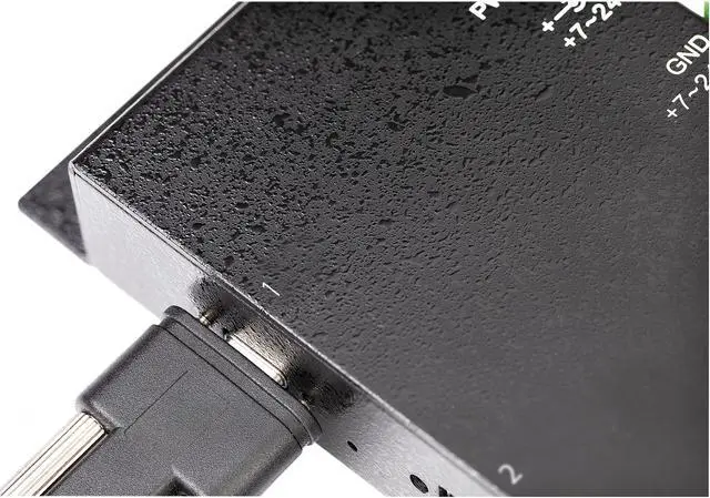 Alt view image 6 of 7 - 4 Port USB C Hub 10Gbps, Metal Industrial USB-C Hub, 2x USB-C & 2x USB-A, ESD Surge Protection, USB-C or USB-A Host, Self-Powered, Mountable USB 3.1 Gen 2 Type-C Hub - Commercial/Rugged USB Hub