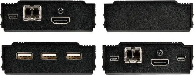 Alt view image 8 of 11 - 4K HDMI KVM Extender over Fiber, HDMI Video & USB over Fiber, up to 984ft/300m (MultiMode), 10G MMF SFP+ modules, Remote KVM Switch/Console Extender, KVM Extension Kit (TX/RX) - Transmitter & Receiver