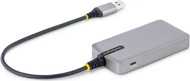 Alt view image 2 of 6 - StarTech.com 4-Port USB Hub - USB 3.0 5Gbps, Bus Powered, USB-A to 4x USB-A Hub w/ Optional Auxiliary Power Input - Portable Desktop/Laptop USB Hub, 1ft/30cm Cable, USB Expansion Hub 5G4AB-USB-A-HUB