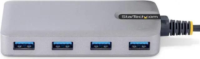 Alt view image 3 of 6 - StarTech.com 4-Port USB Hub - USB 3.0 5Gbps, Bus Powered, USB-A to 4x USB-A Hub w/ Optional Auxiliary Power Input - Portable Desktop/Laptop USB Hub, 1ft/30cm Cable, USB Expansion Hub 5G4AB-USB-A-HUB