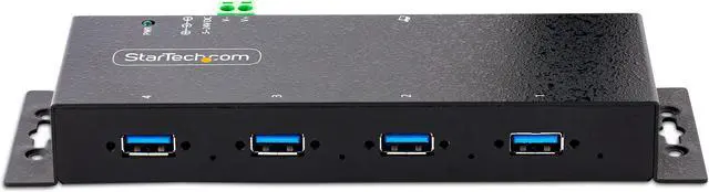 Alt view image 3 of 6 - StarTech.com -Port Industrial USB 3.0 5Gbps Hub - Rugged USB Hub w/ ESD and Surge Protection - DIN/Wall/Desk Mountable USB-A Hub - USB Expander w/Locking Ports, Heavy Duty 5G4AINDNP-USB-A-HUB
