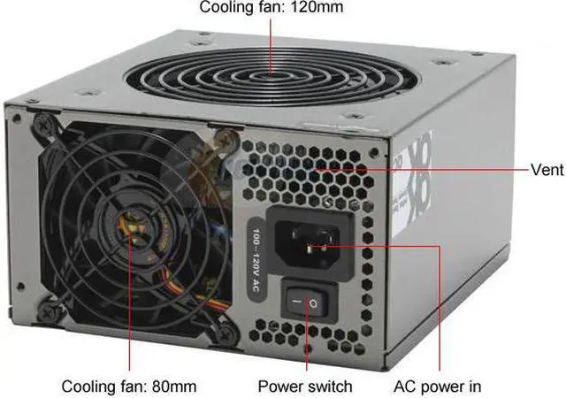 Alt view image 2 of 8 - Sunbeam NUUO SUNNU550-US-SV 550 W ATX12V / EPS12V SLI Certified CrossFire Ready Modular PF Value 0.95 ~ 0.99 PFC Power Supply