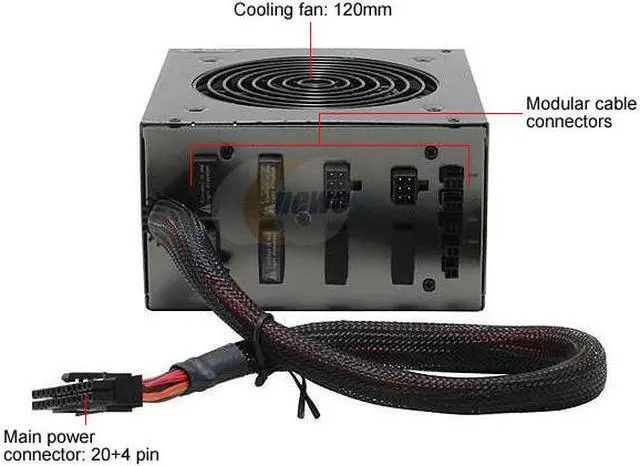Alt view image 3 of 8 - Sunbeam NUUO SUNNU550-US-SV 550 W ATX12V / EPS12V SLI Certified CrossFire Ready Modular PF Value 0.95 ~ 0.99 PFC Power Supply