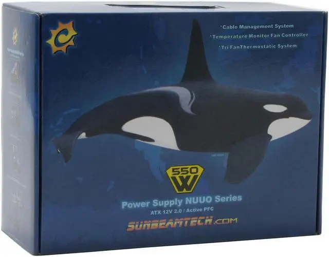 Alt view image 8 of 8 - Sunbeam NUUO SUNNU550-US-BK 550 W ATX12V / EPS12V SLI Certified CrossFire Ready Modular Power Supply