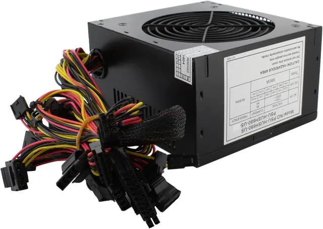 Alt view image 5 of 11 - Sunbeam PSU-HUSH680-US 680 W ATX 12V 2.0 Power Supply - OEM