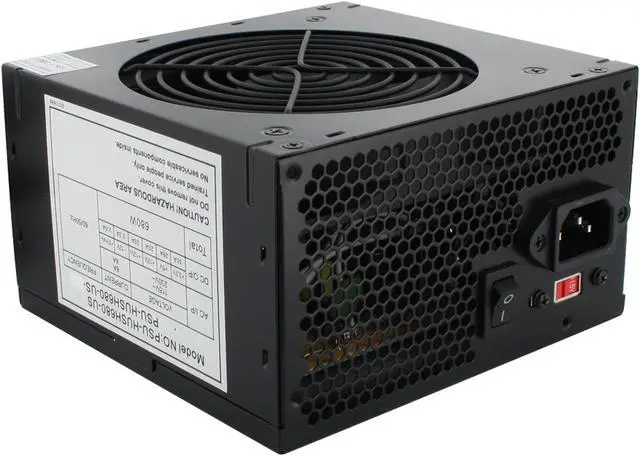 Alt view image 7 of 11 - Sunbeam PSU-HUSH680-US 680 W ATX 12V 2.0 Power Supply - OEM